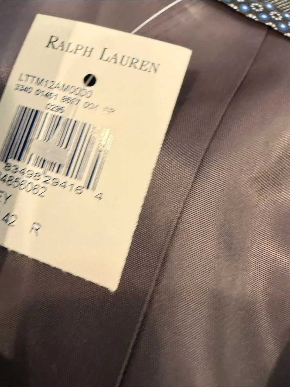 Lauren Ralph Lauren Men’s Lattimore Gray Blazer Ultra Flex Wool Blend 42R NWT
